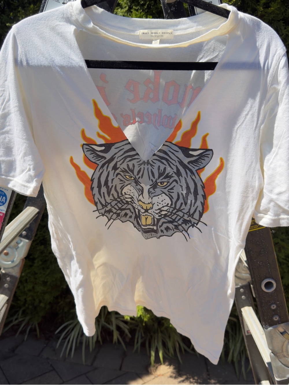 Urban Outfitters Graphic Cutout TShirt